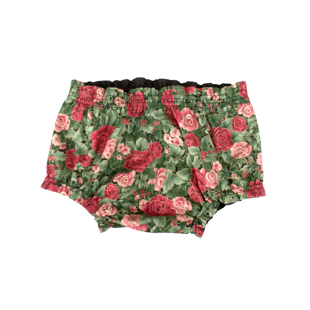 Bloomers in cotton with red roses